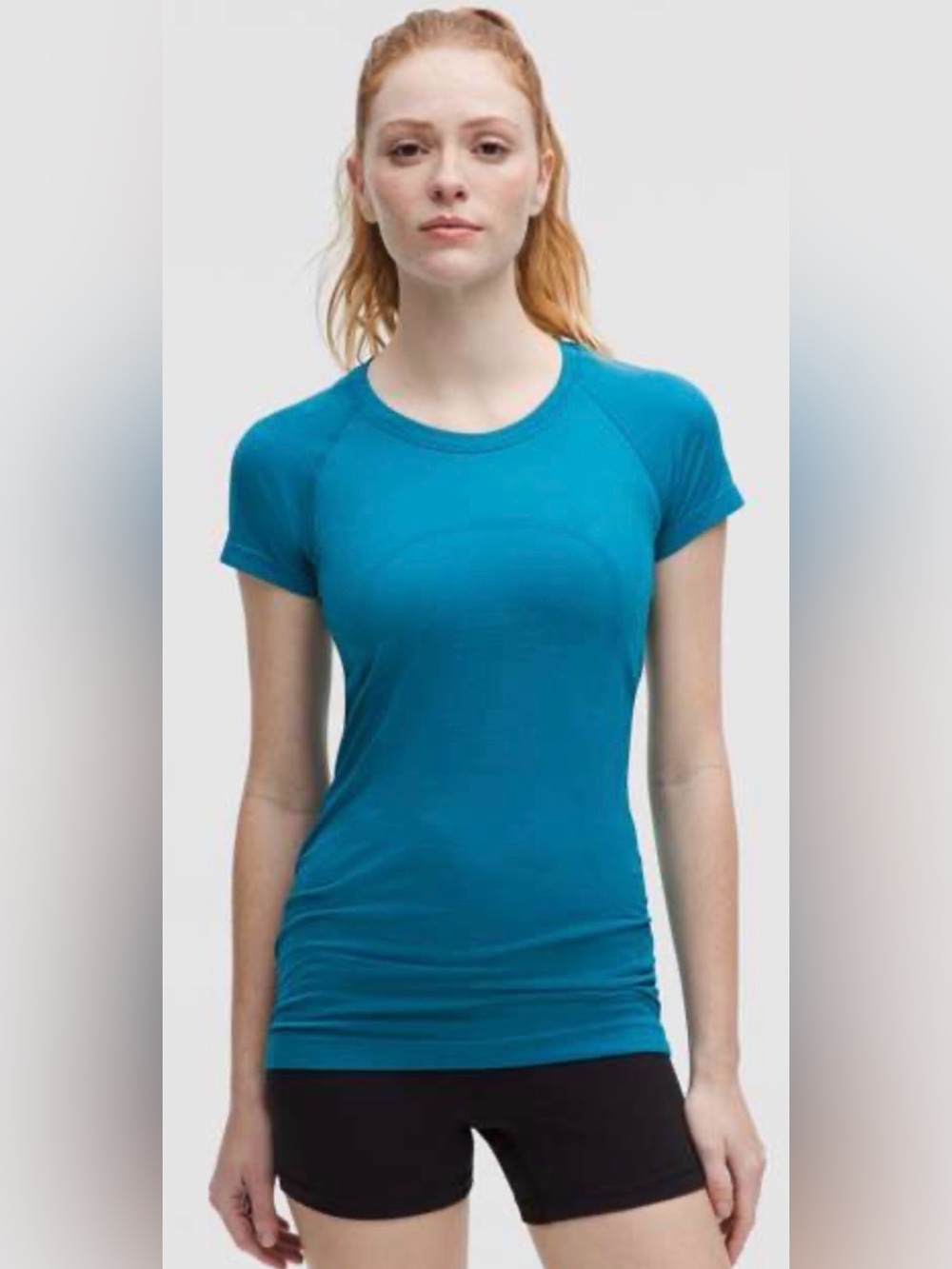 lululemon athletica Women's Short Sleeve Crew Tee - Teal Blue Size 0